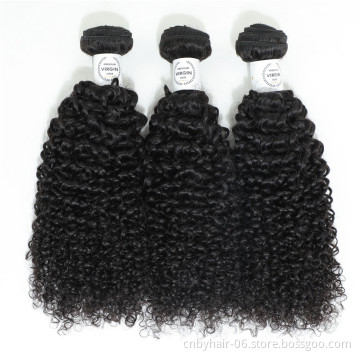 Factory Wholesale Raw Virgin Curly Hair Extension Unprocessed Mongolian Kinky Curly Hair Weave Bundles